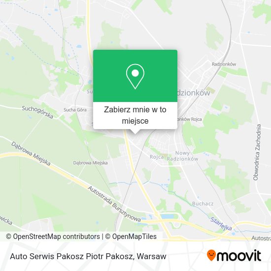 Mapa Auto Serwis Pakosz Piotr Pakosz