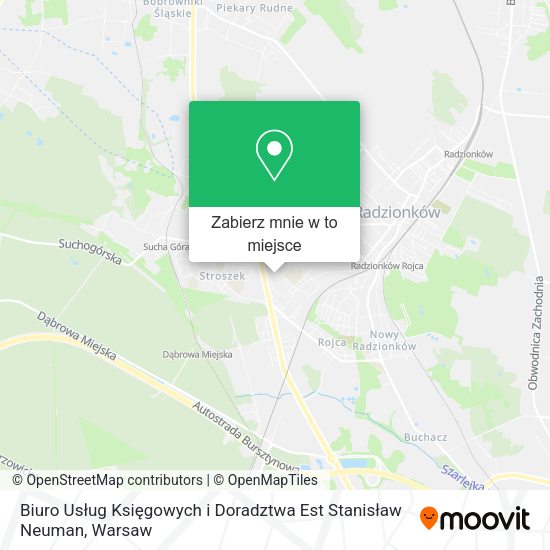 Mapa Biuro Usług Księgowych i Doradztwa Est Stanisław Neuman