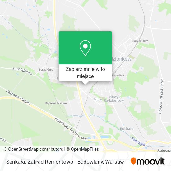 Mapa Senkała. Zakład Remontowo - Budowlany