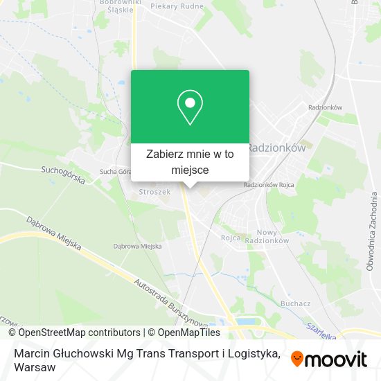 Mapa Marcin Głuchowski Mg Trans Transport i Logistyka