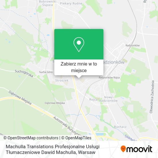 Mapa Machulla Translations Profesjonalne Usługi Tłumaczeniowe Dawid Machulla