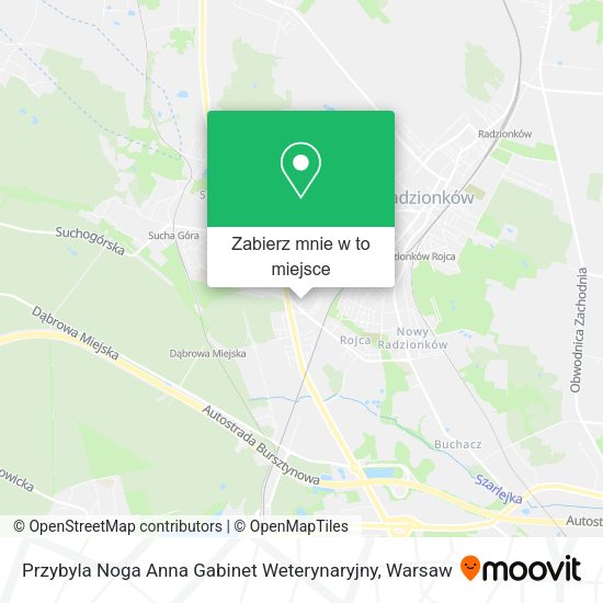 Mapa Przybyla Noga Anna Gabinet Weterynaryjny