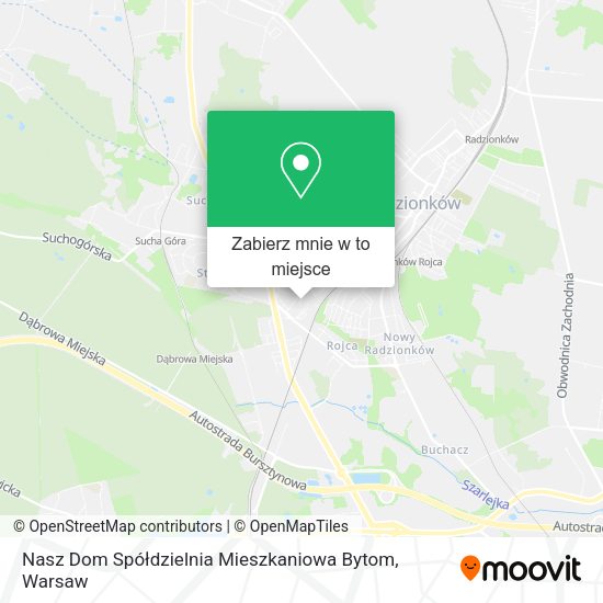 Mapa Nasz Dom Spółdzielnia Mieszkaniowa Bytom