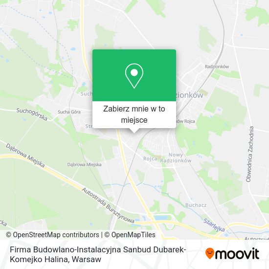 Mapa Firma Budowlano-Instalacyjna Sanbud Dubarek-Komejko Halina