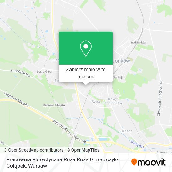 Mapa Pracownia Florystyczna Róża Róża Grzeszczyk-Gołąbek