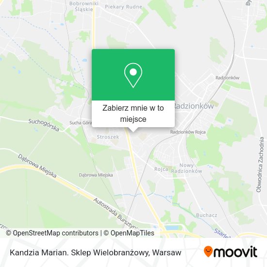 Mapa Kandzia Marian. Sklep Wielobranżowy