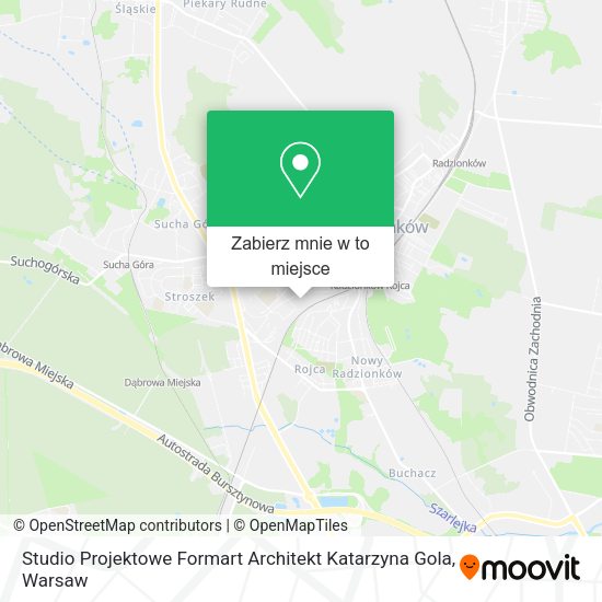 Mapa Studio Projektowe Formart Architekt Katarzyna Gola