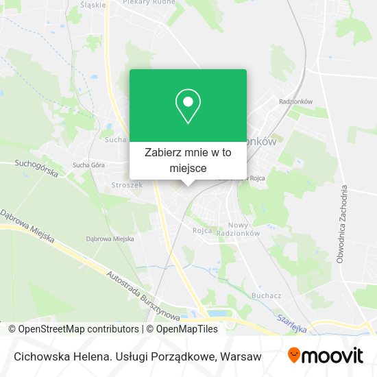 Mapa Cichowska Helena. Usługi Porządkowe