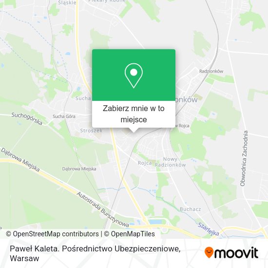 Mapa Paweł Kaleta. Pośrednictwo Ubezpieczeniowe