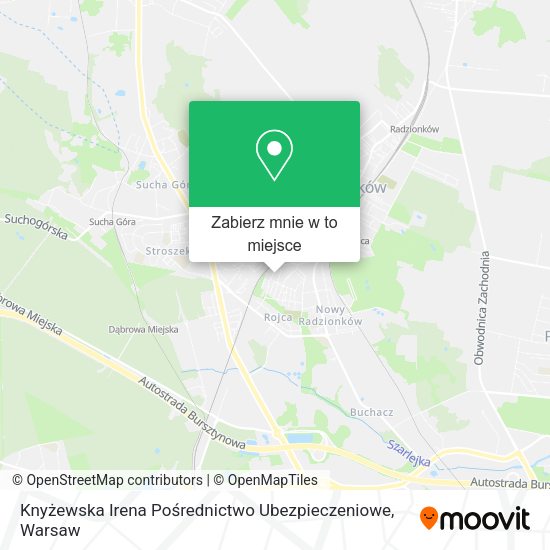 Mapa Knyżewska Irena Pośrednictwo Ubezpieczeniowe