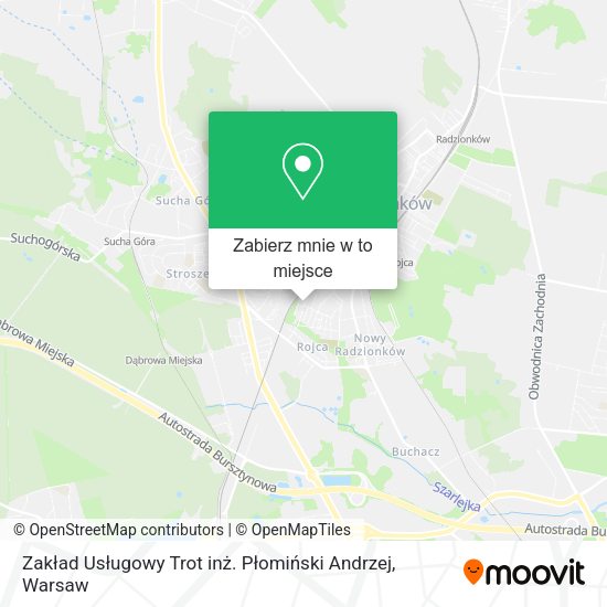 Mapa Zakład Usługowy Trot inż. Płomiński Andrzej