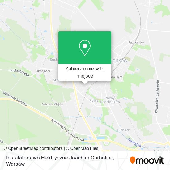 Mapa Instalatorstwo Elektryczne Joachim Garbolino