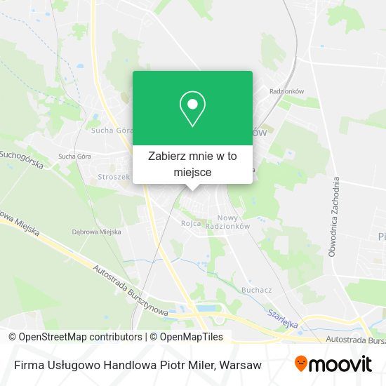 Mapa Firma Usługowo Handlowa Piotr Miler