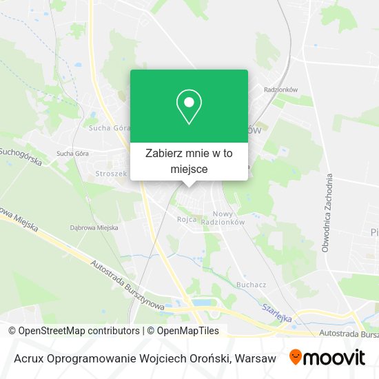 Mapa Acrux Oprogramowanie Wojciech Oroński