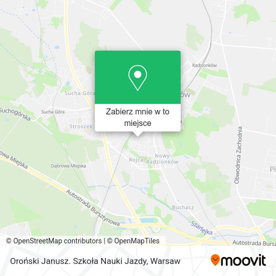 Mapa Oroński Janusz. Szkoła Nauki Jazdy