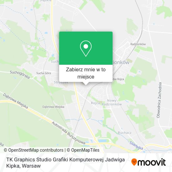 Mapa TK Graphics Studio Grafiki Komputerowej Jadwiga Kipka