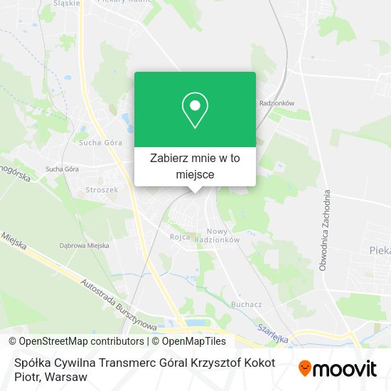 Mapa Spółka Cywilna Transmerc Góral Krzysztof Kokot Piotr