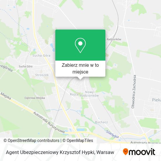 Mapa Agent Ubezpieczeniowy Krzysztof Hypki