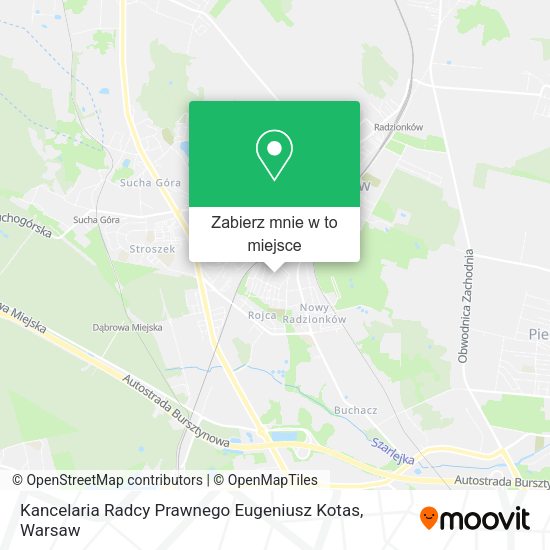 Mapa Kancelaria Radcy Prawnego Eugeniusz Kotas