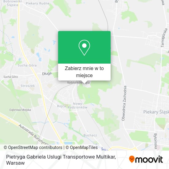 Mapa Pietryga Gabriela Uslugi Transportowe Multikar