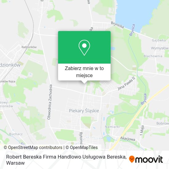 Mapa Robert Bereska Firma Handlowo Usługowa Bereska