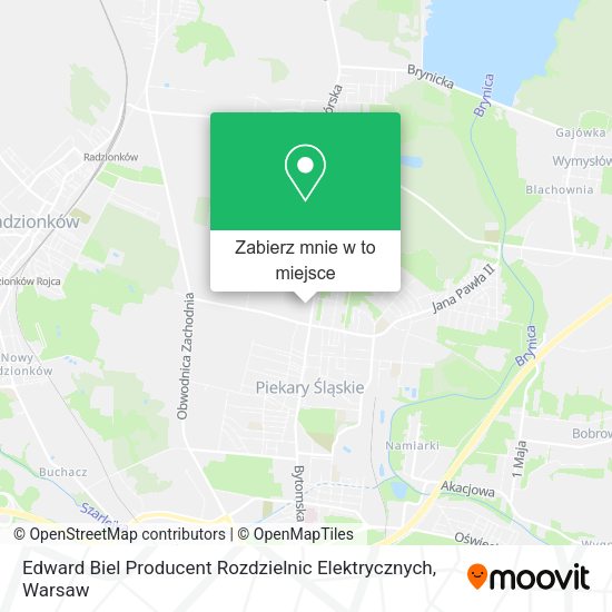 Mapa Edward Biel Producent Rozdzielnic Elektrycznych