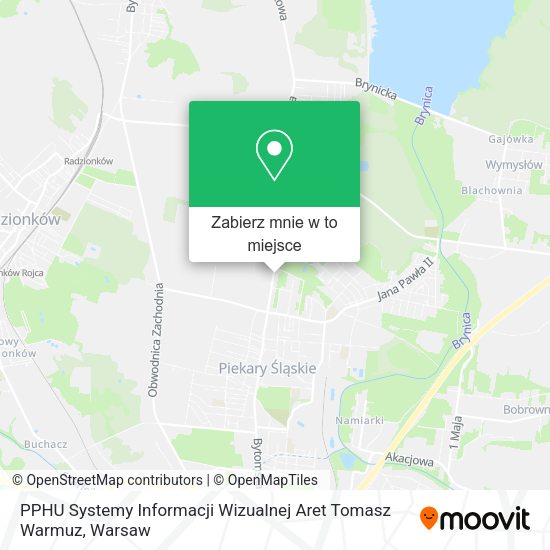 Mapa PPHU Systemy Informacji Wizualnej Aret Tomasz Warmuz