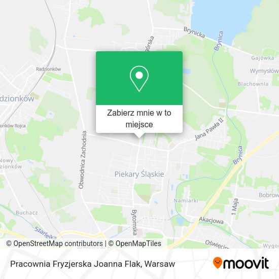 Mapa Pracownia Fryzjerska Joanna Flak