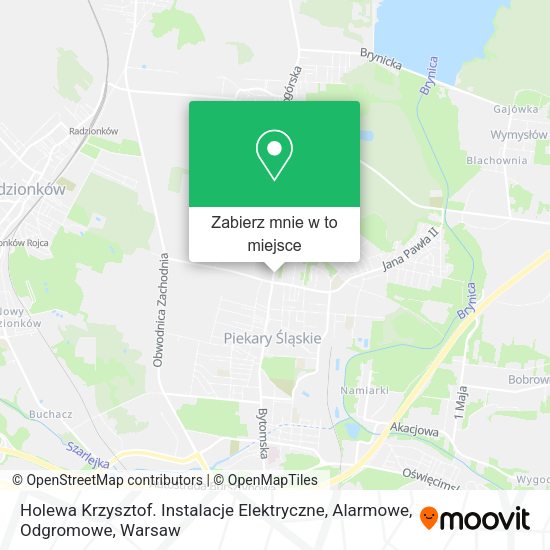 Mapa Holewa Krzysztof. Instalacje Elektryczne, Alarmowe, Odgromowe