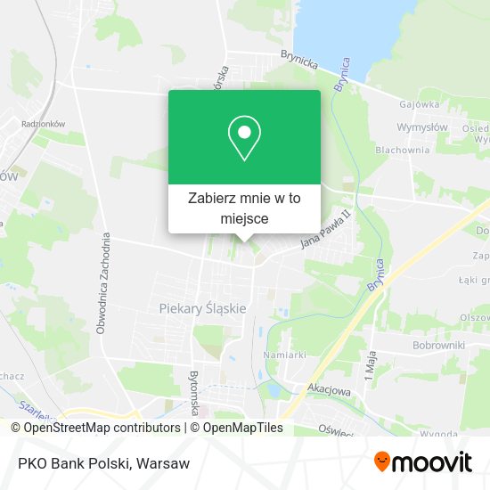 Mapa PKO Bank Polski