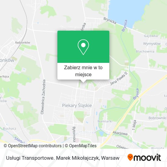 Mapa Usługi Transportowe. Marek Mikołajczyk