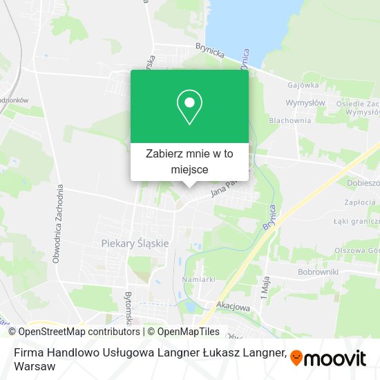 Mapa Firma Handlowo Usługowa Langner Łukasz Langner