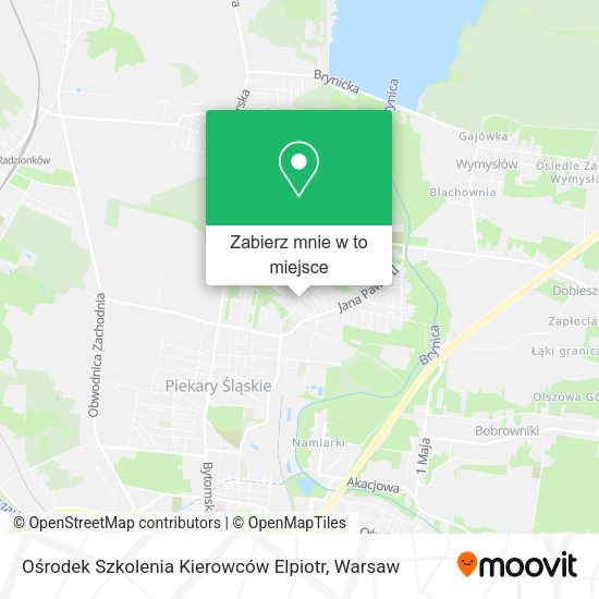 Mapa Ośrodek Szkolenia Kierowców Elpiotr