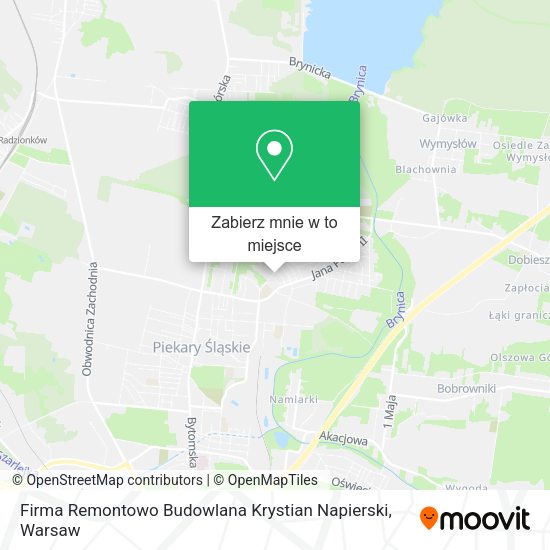 Mapa Firma Remontowo Budowlana Krystian Napierski