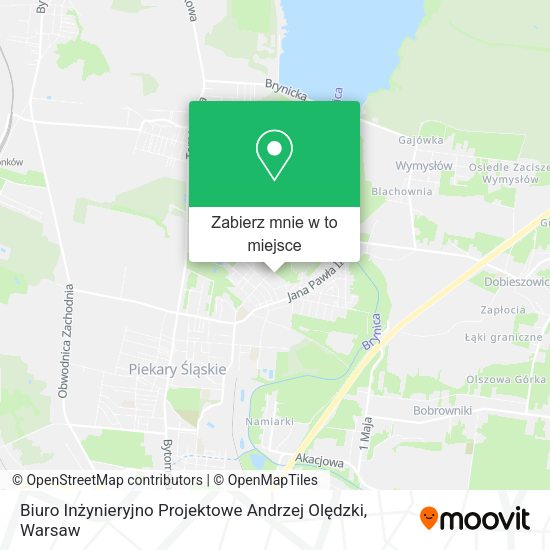 Mapa Biuro Inżynieryjno Projektowe Andrzej Olędzki