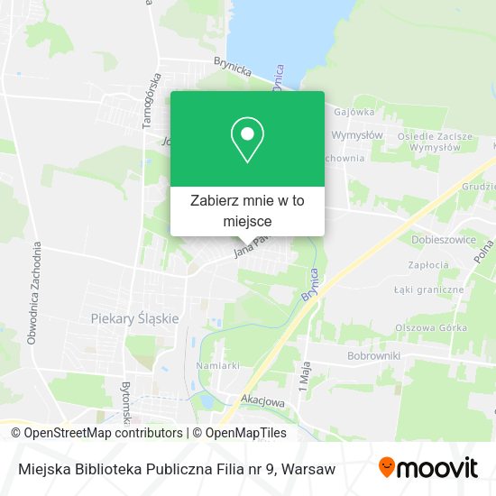 Mapa Miejska Biblioteka Publiczna Filia nr 9