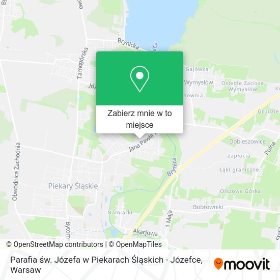 Mapa Parafia św. Józefa w Piekarach Śląskich - Józefce