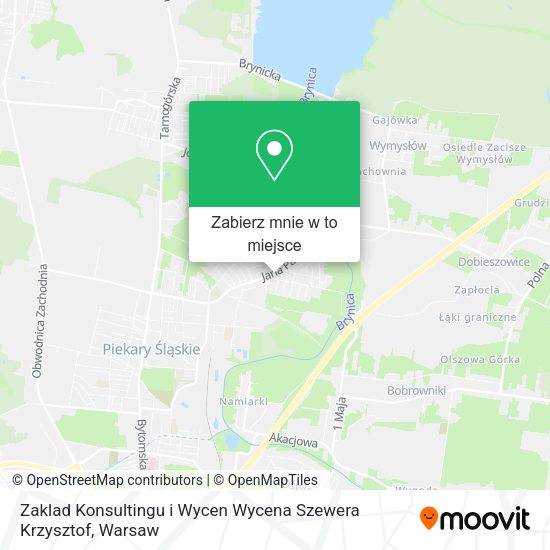 Mapa Zaklad Konsultingu i Wycen Wycena Szewera Krzysztof