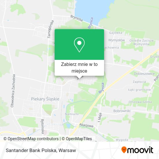 Mapa Santander Bank Polska