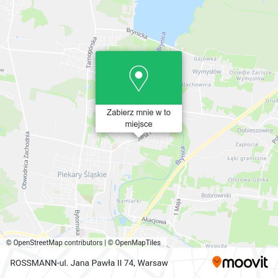 Mapa ROSSMANN-ul. Jana Pawła II 74