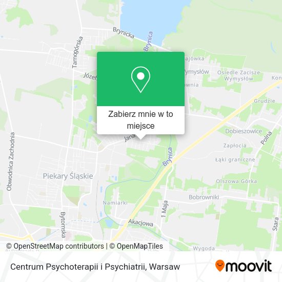 Mapa Centrum Psychoterapii i Psychiatrii