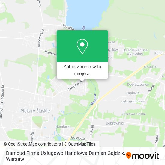 Mapa Dambud Firma Usługowo Handlowa Damian Gajdzik