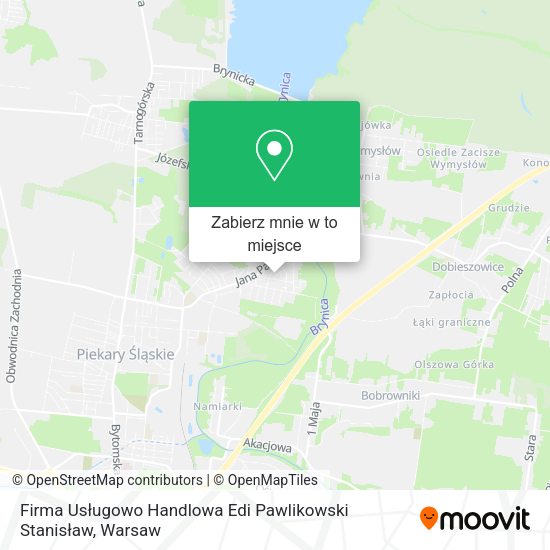 Mapa Firma Usługowo Handlowa Edi Pawlikowski Stanisław