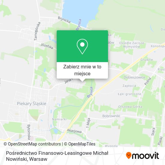 Mapa Pośrednictwo Finansowo-Leasingowe Michał Nowiński