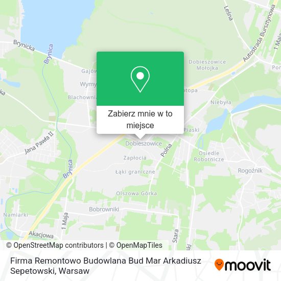 Mapa Firma Remontowo Budowlana Bud Mar Arkadiusz Sepetowski