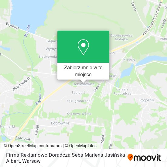 Mapa Firma Reklamowo Doradcza Seba Marlena Jasińska-Albert