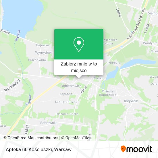 Mapa Apteka ul. Kościuszki