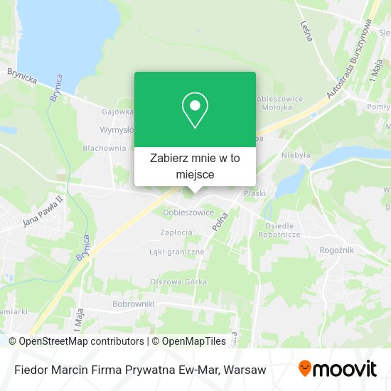 Mapa Fiedor Marcin Firma Prywatna Ew-Mar