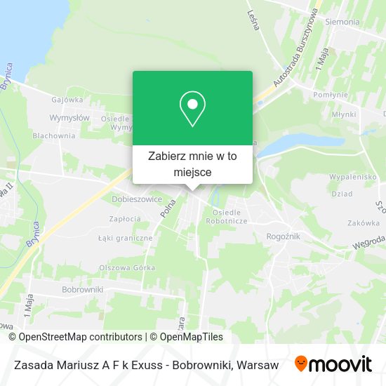 Mapa Zasada Mariusz A F k Exuss - Bobrowniki