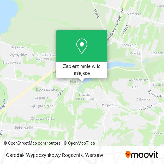 Mapa Ośrodek Wypoczynkowy Rogoźnik